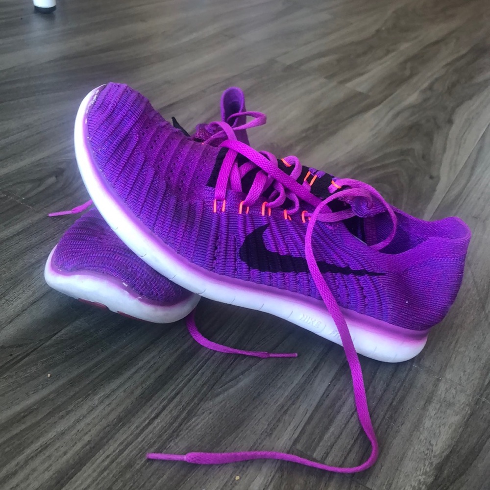 Bright purple Nike Free